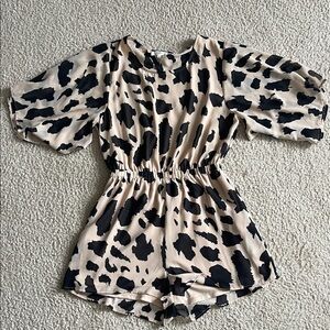 Leopard Print Romper